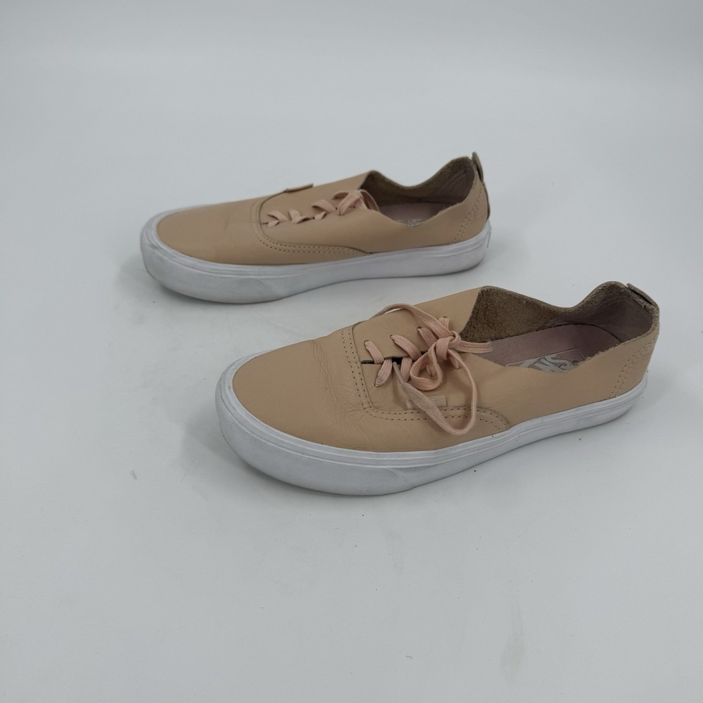 Vans Authentic Decon Women's 7.5 Men's 6 Tan Leather Low Top Sneakers